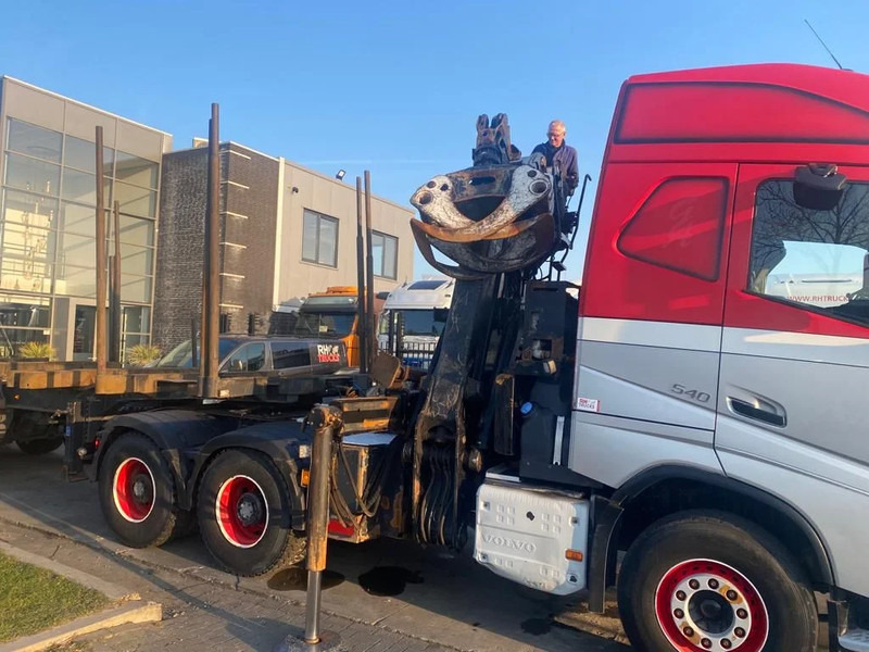 Houttransport, Kraanwagen Volvo FH 540 6X4 EURO 6 + EPSILON S260Z96 + TRAILER 4 AXLE DOLL: afbeelding 11