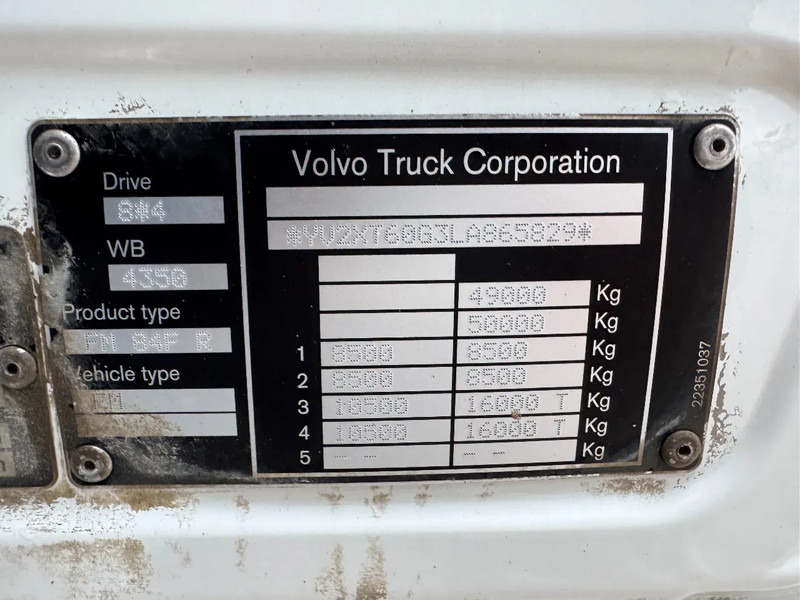 Kipper vrachtwagen Volvo FMX 540 8X4 FULL STEEL HUB REDUCTION JORPE RETARDER: afbeelding 18