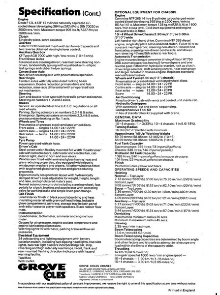 Alle terrein kraan Grove Coles TM 80/88 T: afbeelding 16 Alle terrein kraan Grove Coles TM 80/88 T: afbeelding 16