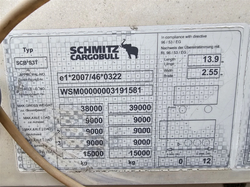 Schuifzeiloplegger Schmitz Cargobull SCB - Lifting roof - sliding roof - Galvanised chassis: afbeelding 14