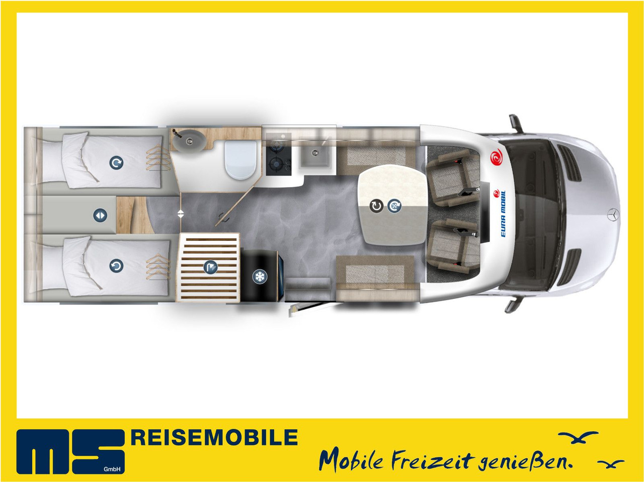 Eura Mobil PROFILA T 726 EF -MOD. 2025 -MONDIAL PLUS & S-P. - Half integraal camper: afbeelding 2 Eura Mobil PROFILA T 726 EF -MOD. 2025 -MONDIAL PLUS & S-P. - Half integraal camper: afbeelding 2