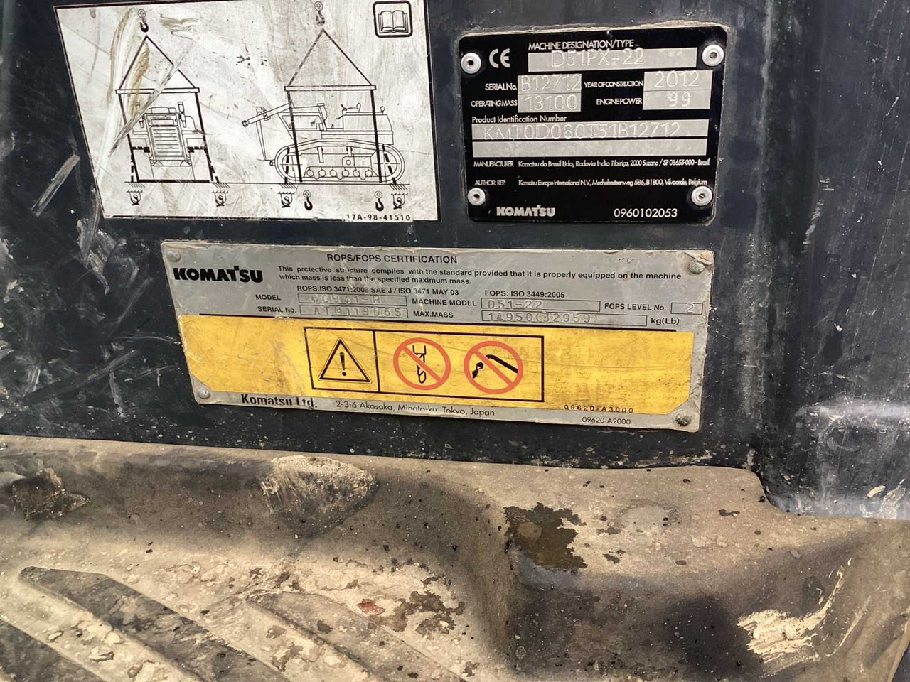 Bulldozer 2012 KOMATSU D51PX-22 BULLDOZER: afbeelding 11