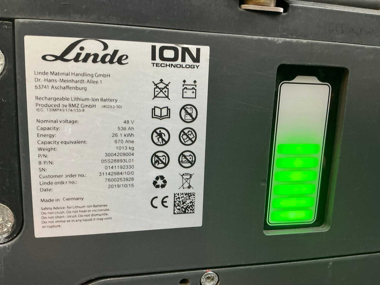 Heftruck 2017 LINDE E20PL-02 FORKLIFT: afbeelding 47