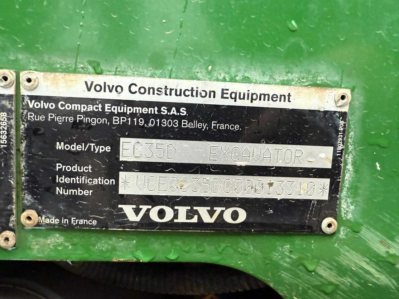 Graafmachine 2017 VOLVO EC35D MIDI EXCAVATOR: afbeelding 11