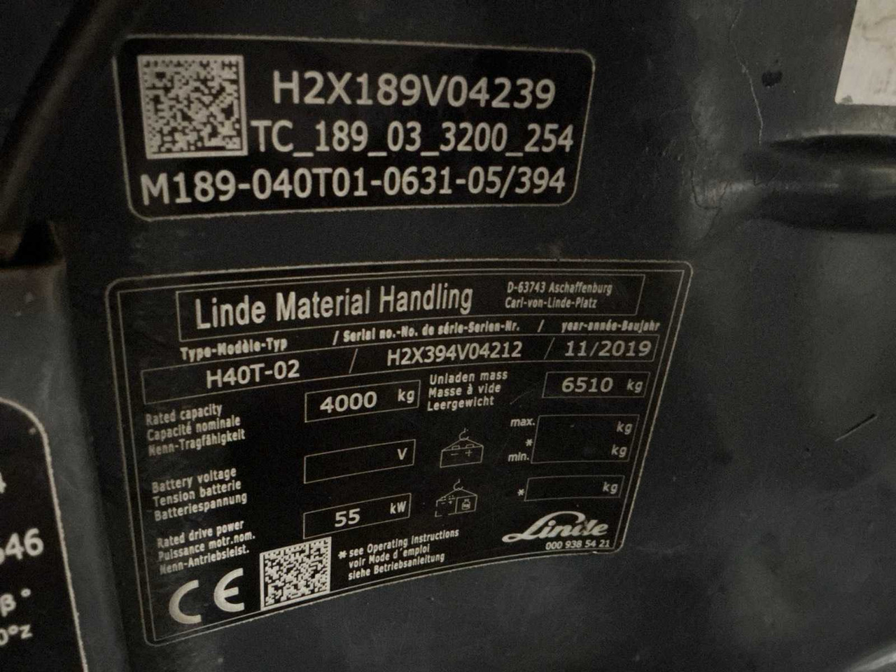 2019 LINDE H40T-02 FORKLIFT - Heftruck: afbeelding 1 2019 LINDE H40T-02 FORKLIFT - Heftruck: afbeelding 1