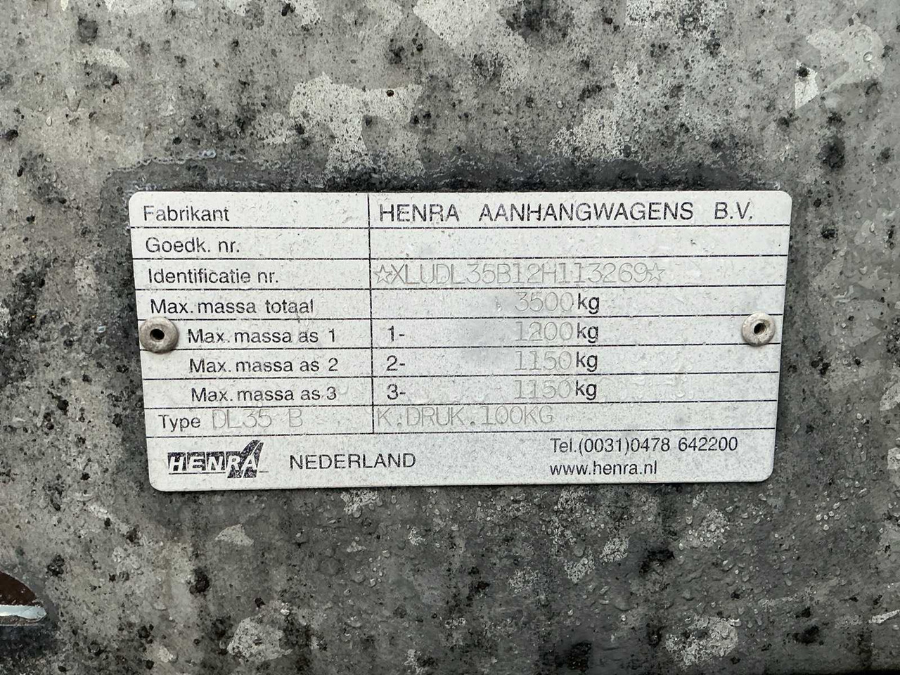 Aanhanger 2014 - HENRA - TRAILER: afbeelding 10