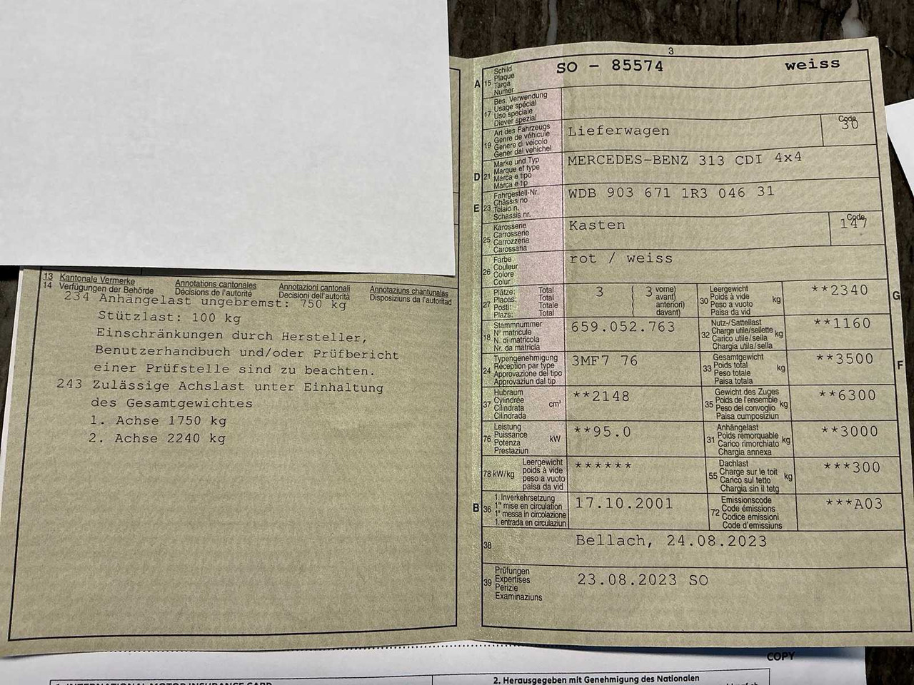 2001 MERCEDES-BENZ 313 CDI 4X4 CAMPER / VAN - Bedrijfswagen: afbeelding 3 2001 MERCEDES-BENZ 313 CDI 4X4 CAMPER / VAN - Bedrijfswagen: afbeelding 3