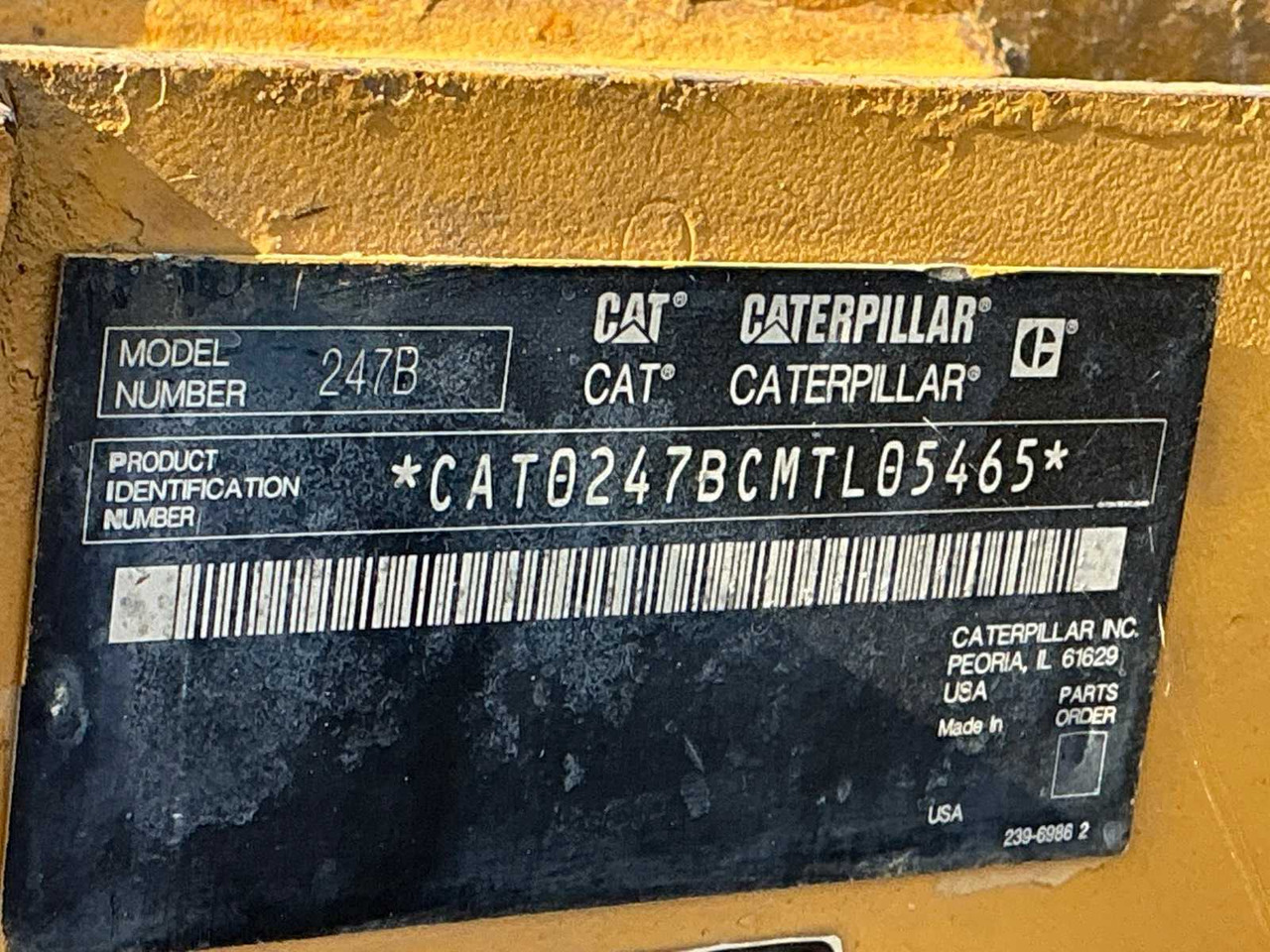 CATERPILLAR - 247B - COMPACT LOADER - 2008 - Compacte rupslader: afbeelding 3 CATERPILLAR - 247B - COMPACT LOADER - 2008 - Compacte rupslader: afbeelding 3