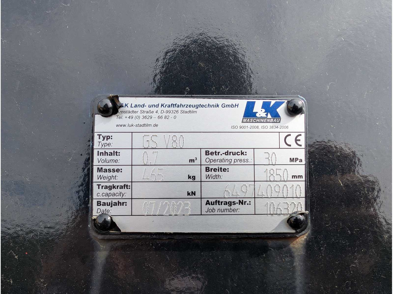 L&K LAND- UND KRAFTFAHRZEUGTECHNIK GMBH - GS V80 - 2023 - SHOVELS - Wiellader: afbeelding 2 L&K LAND- UND KRAFTFAHRZEUGTECHNIK GMBH - GS V80 - 2023 - SHOVELS - Wiellader: afbeelding 2