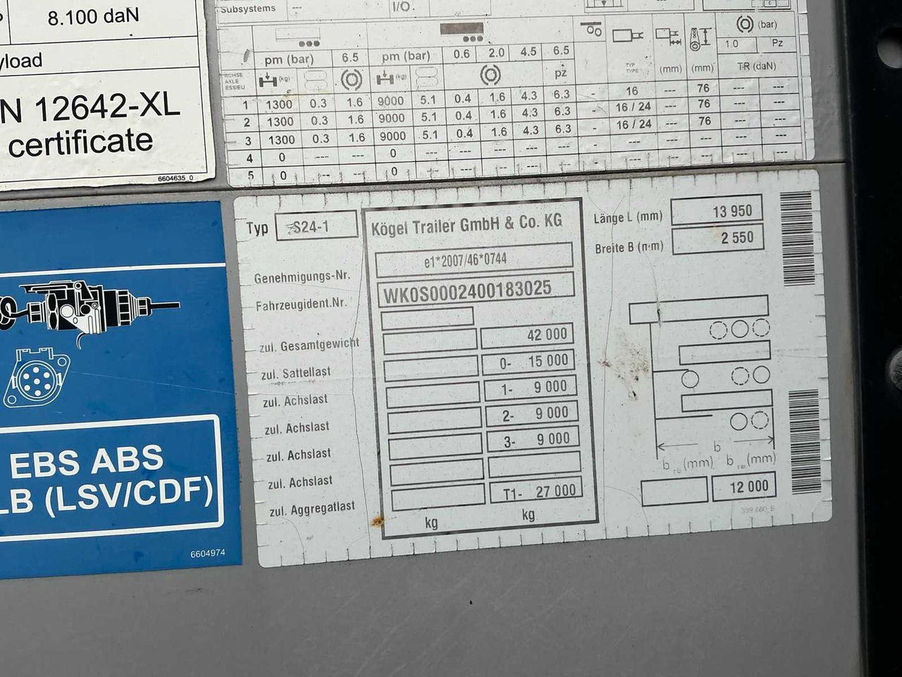 KÖGEL S24-1 CURTAINSIDER TRAILER - Oplegger: afbeelding 5 KÖGEL S24-1 CURTAINSIDER TRAILER - Oplegger: afbeelding 5
