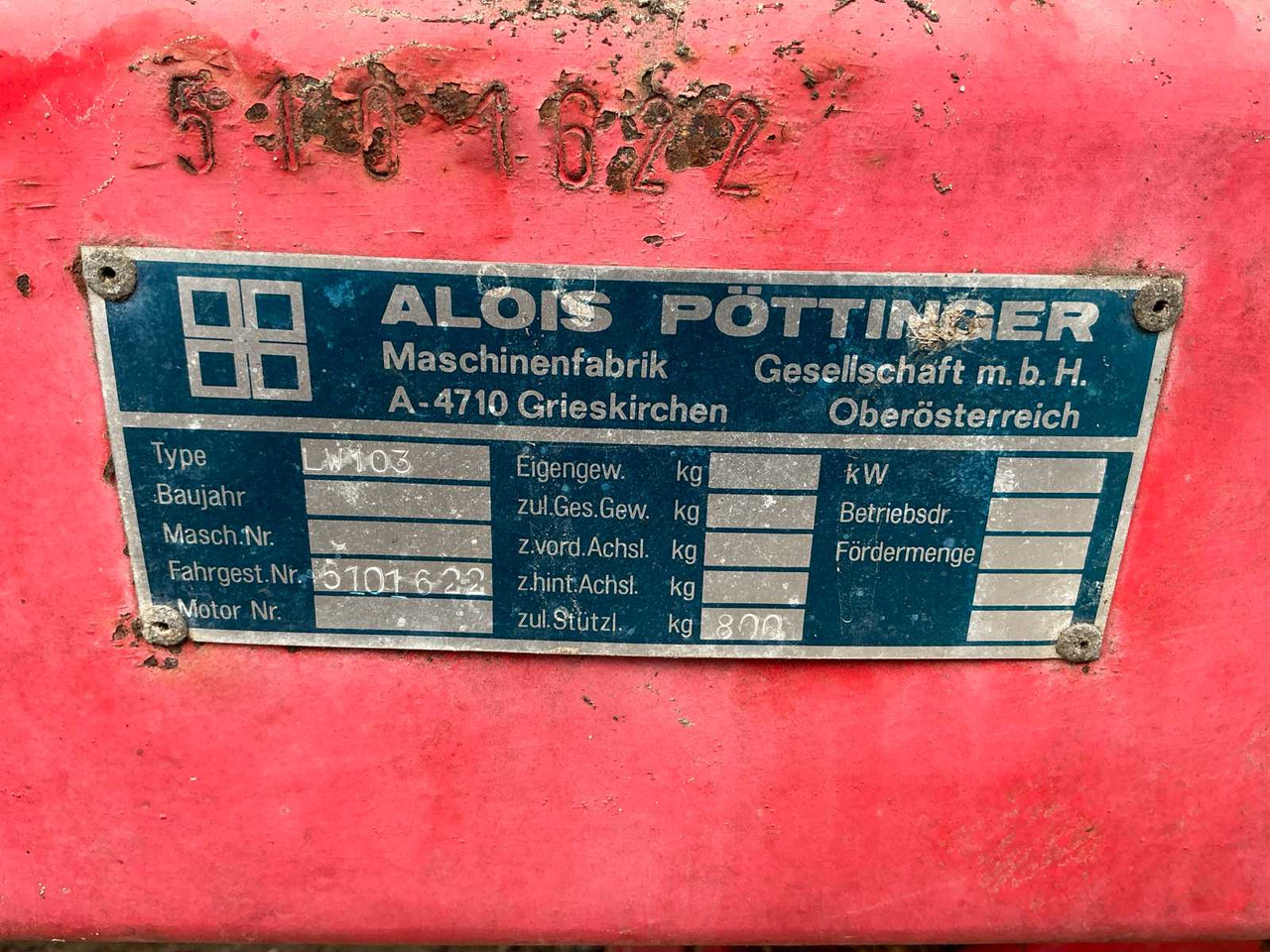 Opraapwagen Pottinger LW103: afbeelding 18