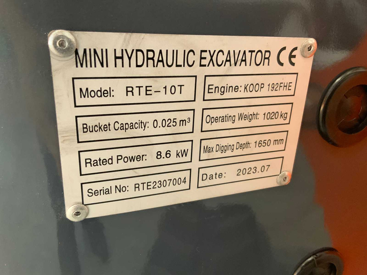 Minigraafmachine RTE 10T: afbeelding 18
