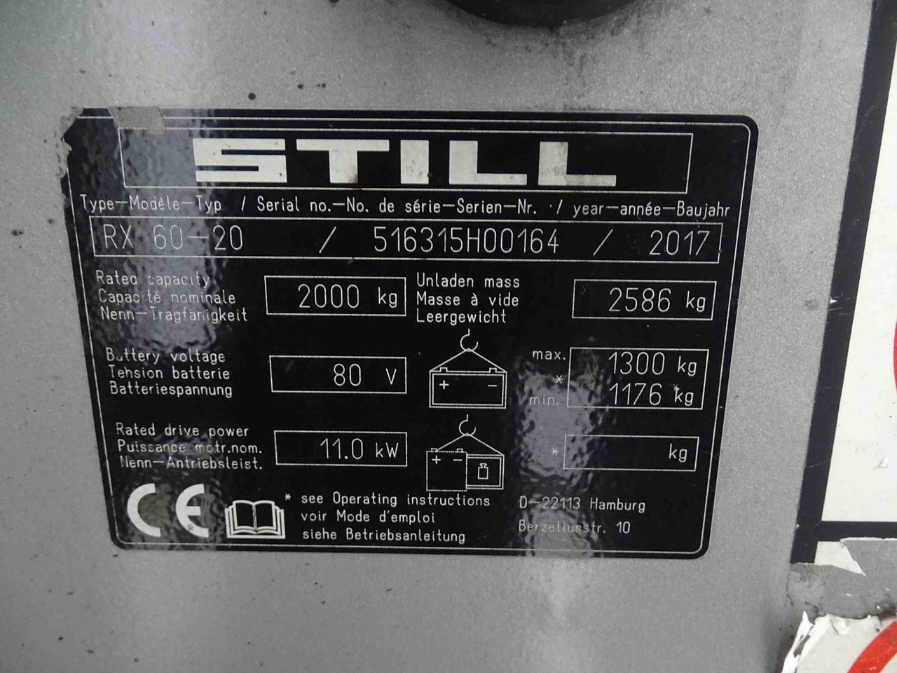 STILL RX60-20 2017 FORKLIFT - Heftruck: afbeelding 2 STILL RX60-20 2017 FORKLIFT - Heftruck: afbeelding 2