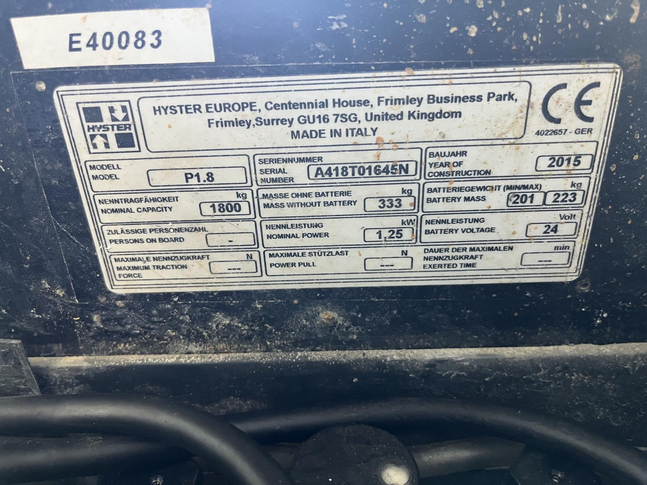 Hyster P1.8 - Palletwagen: afbeelding 4 Hyster P1.8 - Palletwagen: afbeelding 4