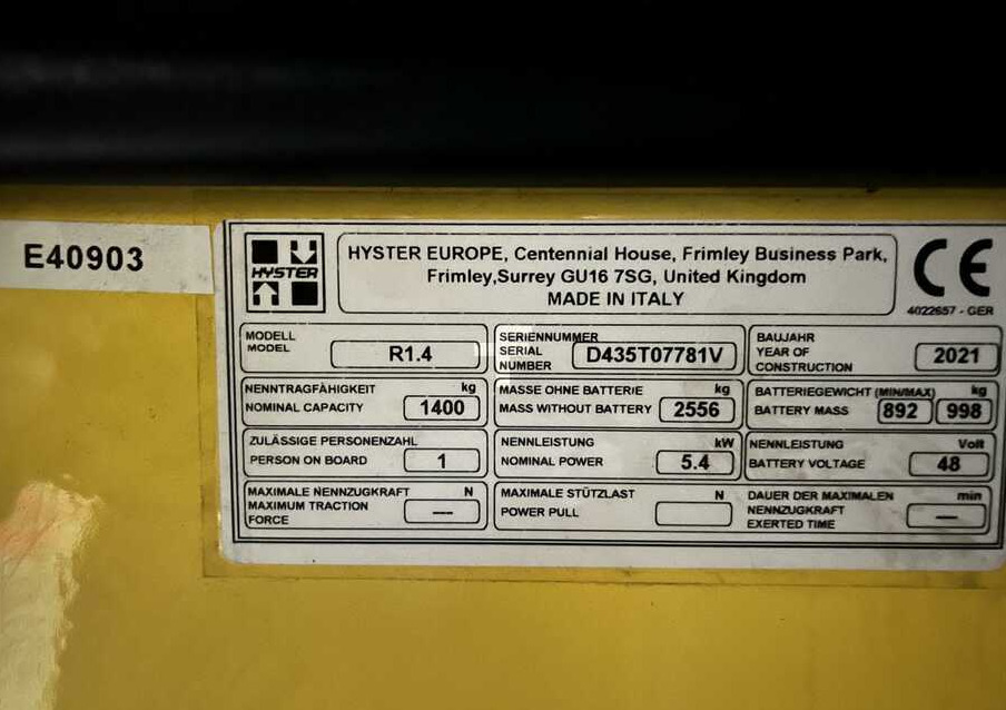 Hyster R1.4 - Reach truck: afbeelding 5 Hyster R1.4 - Reach truck: afbeelding 5