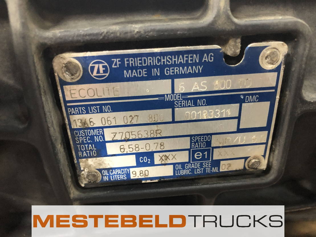 DAF Versnellingsbak 6 AS 800 TO - Versnellingsbak en onderdelen voor Vrachtwagen: afbeelding 5 DAF Versnellingsbak 6 AS 800 TO - Versnellingsbak en onderdelen voor Vrachtwagen: afbeelding 5