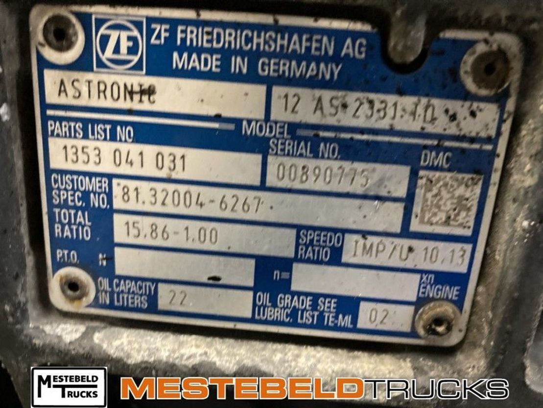 MAN Versnellingsbak 12AS2331 TD + IT 3 - Versnellingsbak voor Vrachtwagen: afbeelding 5 MAN Versnellingsbak 12AS2331 TD + IT 3 - Versnellingsbak voor Vrachtwagen: afbeelding 5