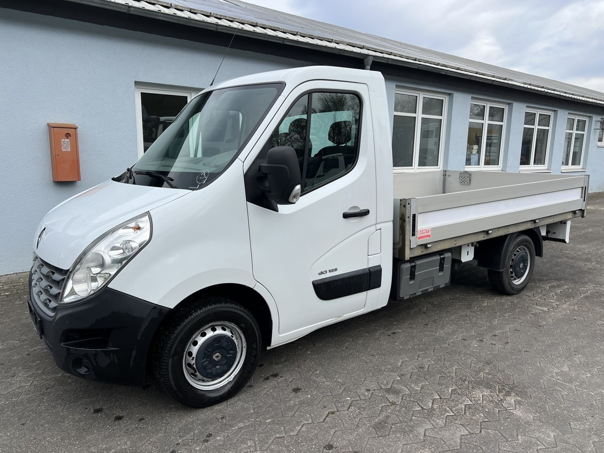 RENAULT Master L2 Tiefpritsche 3.3m Schutz AHK 1 Hd - Bestelwagen met open laadbak: afbeelding 1 RENAULT Master L2 Tiefpritsche 3.3m Schutz AHK 1 Hd - Bestelwagen met open laadbak: afbeelding 1