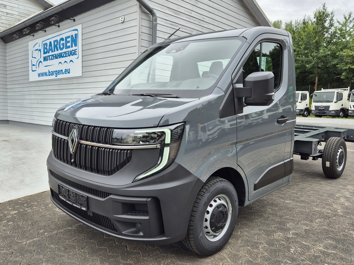 RENAULT Master L2H1 (neues Mod.) Alupritsche m. Kran - Bestelwagen met open laadbak: afbeelding 1 RENAULT Master L2H1 (neues Mod.) Alupritsche m. Kran - Bestelwagen met open laadbak: afbeelding 1