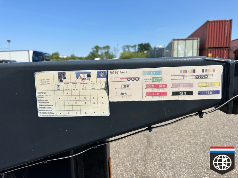 D-Tec FLEXITRAILER LIFT AXLE - DISKBRAKES - 20/30/40/45 HC - CONCOURSTAAT - Containertransporter/ Wissellaadbak oplegger: afbeelding 5 D-Tec FLEXITRAILER LIFT AXLE - DISKBRAKES - 20/30/40/45 HC - CONCOURSTAAT - Containertransporter/ Wissellaadbak oplegger: afbeelding 5