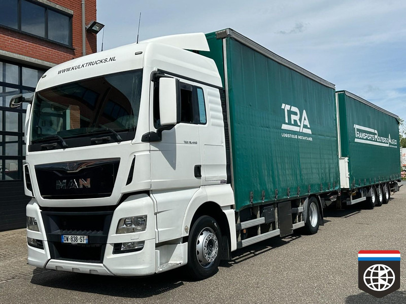 MAN TGX 18 440 NIGHT A/C - RETARDER - COMBI FREUHAUF - Schuifzeilen vrachtwagen: afbeelding 2 MAN TGX 18 440 NIGHT A/C - RETARDER - COMBI FREUHAUF - Schuifzeilen vrachtwagen: afbeelding 2