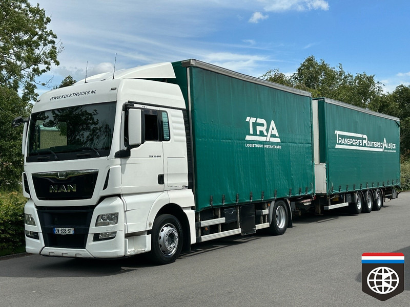 MAN TGX 18 440 NIGHT A/C - RETARDER - COMBI FREUHAUF - Schuifzeilen vrachtwagen: afbeelding 1 MAN TGX 18 440 NIGHT A/C - RETARDER - COMBI FREUHAUF - Schuifzeilen vrachtwagen: afbeelding 1