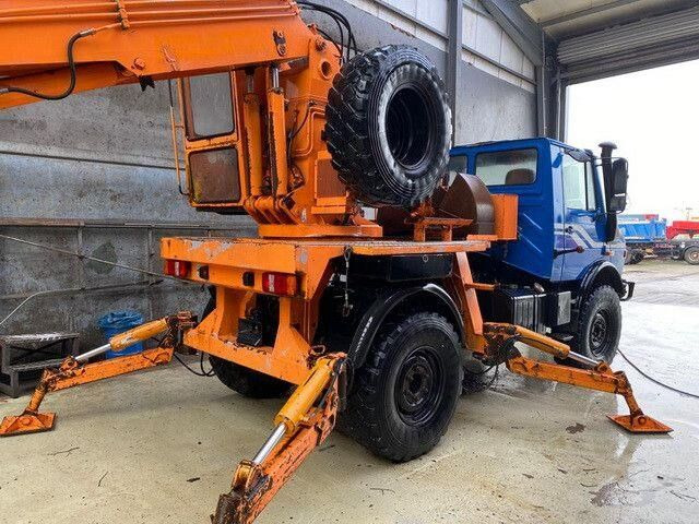 Unimog U 1450 4x4, Zug & Bergwinde, Kran, Greifer, AH - Bouwmachine: afbeelding 2 Unimog U 1450 4x4, Zug & Bergwinde, Kran, Greifer, AH - Bouwmachine: afbeelding 2
