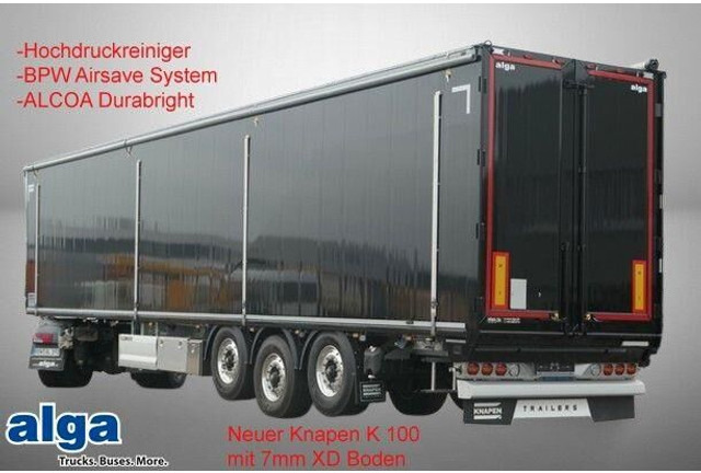 Knapen Trailers K 100, 7mm XD Boden, ALCOA Durabright, 2x Lift - Gesloten oplegger: afbeelding 1 Knapen Trailers K 100, 7mm XD Boden, ALCOA Durabright, 2x Lift - Gesloten oplegger: afbeelding 1