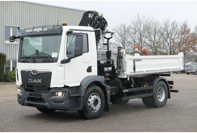 Nieuw Kipper vrachtwagen MAN 18.320 TGM BB, Kran Hiab X-Hiduo 138, Funk, AHK: afbeelding 6