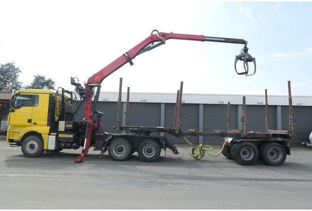 MAN 26.540 TGX 6x4, Kombizug, Huttner LNZK 20 - Houttransport: afbeelding 3 MAN 26.540 TGX 6x4, Kombizug, Huttner LNZK 20 - Houttransport: afbeelding 3