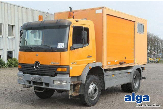 Mercedes-Benz 1518 A Atego 4X4, Klima, AHK, Allrad, Rolltor - Bakwagen: afbeelding 1 Mercedes-Benz 1518 A Atego 4X4, Klima, AHK, Allrad, Rolltor - Bakwagen: afbeelding 1