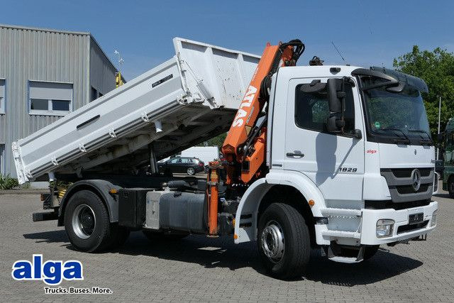 Mercedes-Benz 1829 K Axor, Atlas 116.3-A2L, AHK, Greifer,Klima - Kipper vrachtwagen, Kraanwagen: afbeelding 1 Mercedes-Benz 1829 K Axor, Atlas 116.3-A2L, AHK, Greifer,Klima - Kipper vrachtwagen, Kraanwagen: afbeelding 1