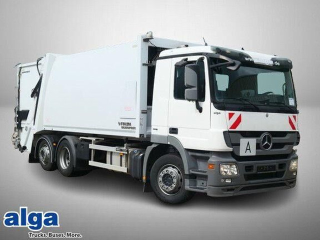Mercedes-Benz 2532 L Actros 6x2, Faun, Variopress II 524,Klima - Vuilniswagen: afbeelding 1 Mercedes-Benz 2532 L Actros 6x2, Faun, Variopress II 524,Klima - Vuilniswagen: afbeelding 1