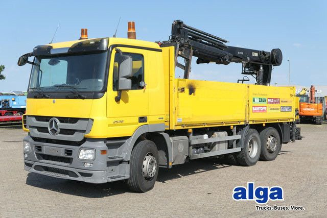 Mercedes-Benz 2536 Actros/MP3/HIAB 211DL/AHK/Klima - Vrachtwagen met open laadbak, Kraanwagen: afbeelding 1 Mercedes-Benz 2536 Actros/MP3/HIAB 211DL/AHK/Klima - Vrachtwagen met open laadbak, Kraanwagen: afbeelding 1