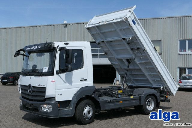 Mercedes-Benz 818 K Atego 4x2, Meiller, 19tkm, 2x AHK, Klima - Kipper bestelwagen: afbeelding 1 Mercedes-Benz 818 K Atego 4x2, Meiller, 19tkm, 2x AHK, Klima - Kipper bestelwagen: afbeelding 1