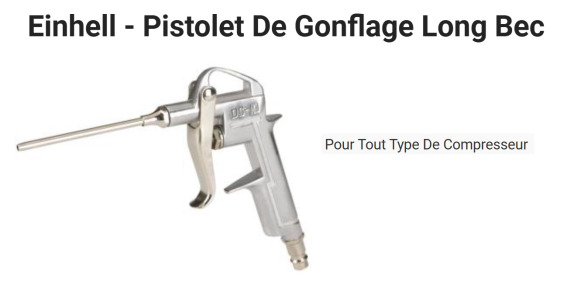Soufflette air comprimé à long bec EINHELL - Gereedschap/ Toebehoor: afbeelding 1 Soufflette air comprimé à long bec EINHELL - Gereedschap/ Toebehoor: afbeelding 1