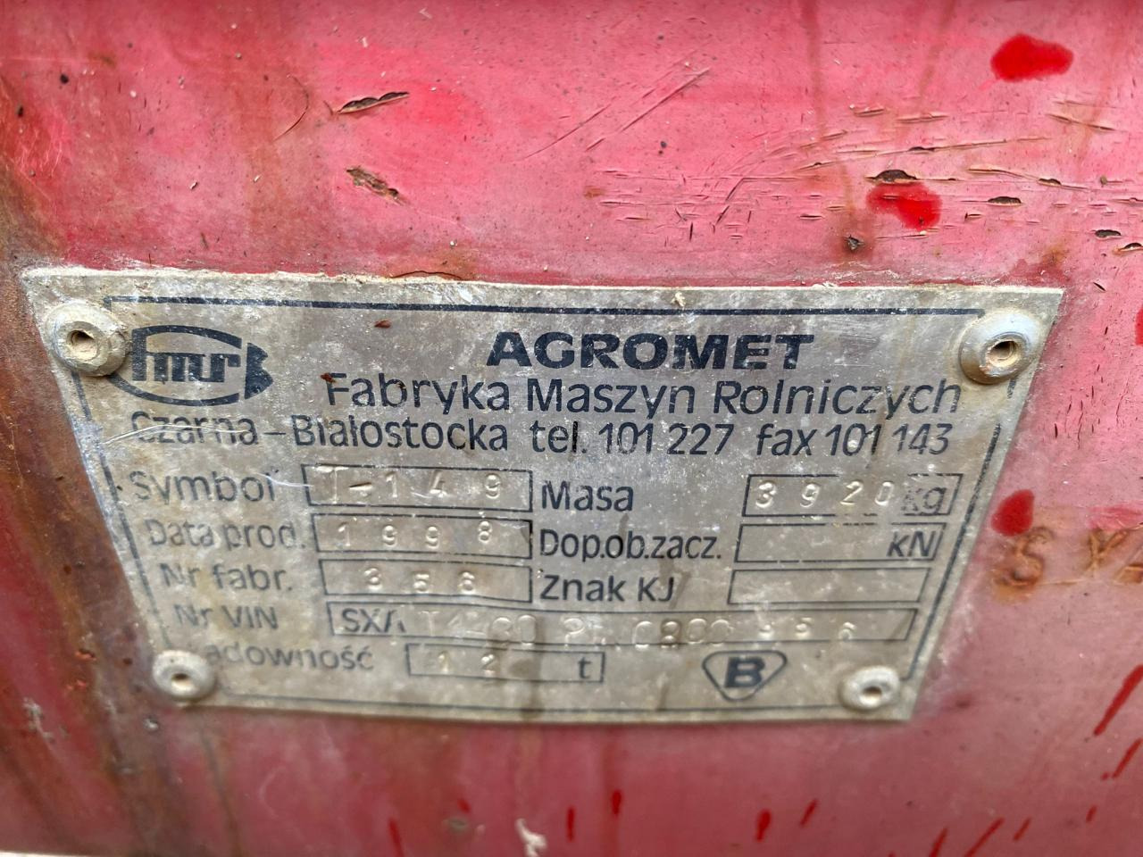 Kipper aanhangwagen Agromet T-149: afbeelding 11