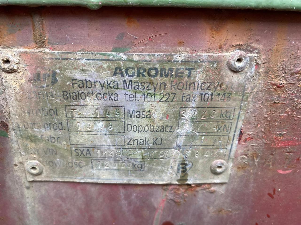 Agromet T-149 - Kipper aanhangwagen: afbeelding 3 Agromet T-149 - Kipper aanhangwagen: afbeelding 3
