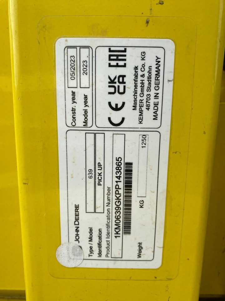 John Deere 639 - Hakselaar toebehoor: afbeelding 2 John Deere 639 - Hakselaar toebehoor: afbeelding 2