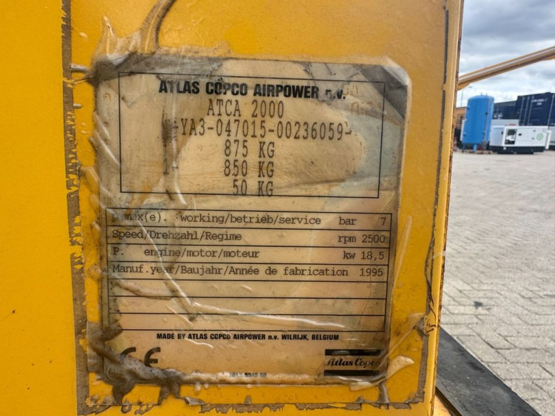 Atlas-Copco ATCA 2000 Deutz F2L 1011 Mobiele Diesel Schroefcompressor 18.5 kW 7 Bar - Luchtcompressor: afbeelding 3 Atlas-Copco ATCA 2000 Deutz F2L 1011 Mobiele Diesel Schroefcompressor 18.5 kW 7 Bar - Luchtcompressor: afbeelding 3