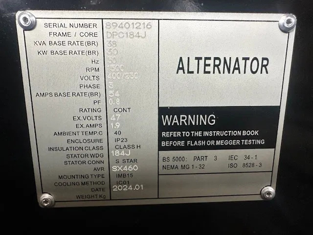 Generatordeel 38 kVA generatordeel Alternator New ! - Industrie generator: afbeelding 4 Generatordeel 38 kVA generatordeel Alternator New ! - Industrie generator: afbeelding 4