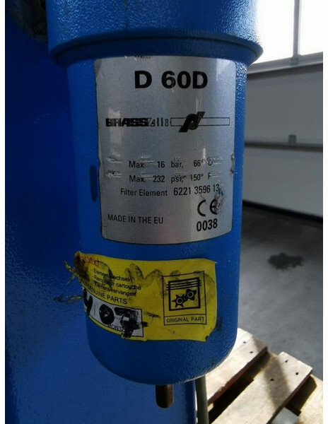 Luchtcompressor Grassair DB 3 16 bar absorptie luchtdroger: afbeelding 7