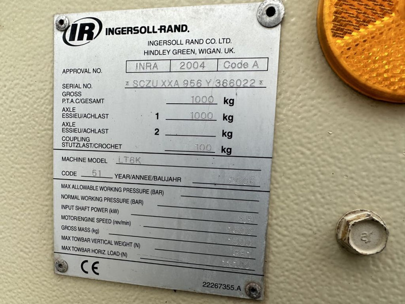 Ingersoll Rand LT6K Kubota 6 kVA Mobiele Lichtmast Aggregaat Light Tower - Lichtmast: afbeelding 5 Ingersoll Rand LT6K Kubota 6 kVA Mobiele Lichtmast Aggregaat Light Tower - Lichtmast: afbeelding 5