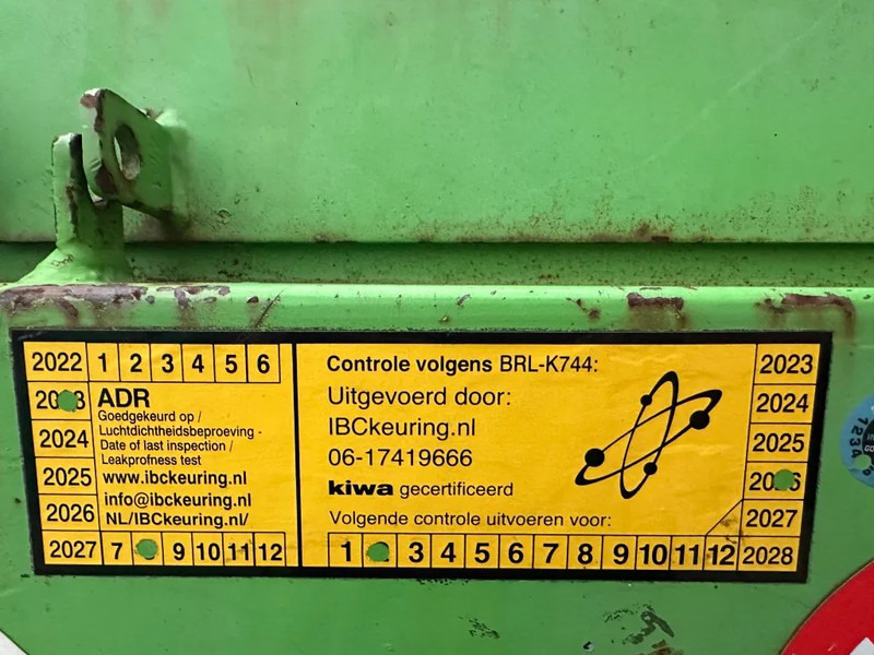 Opslagtank Kiwa IBC Steenbergen 2000 liter Dieseltank met handpomp Milieutank: afbeelding 10