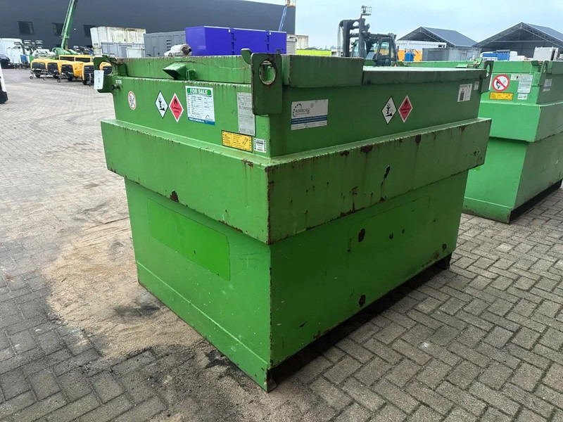 Opslagtank Kiwa IBC Steenbergen 2000 liter Dieseltank met handpomp Milieutank: afbeelding 15