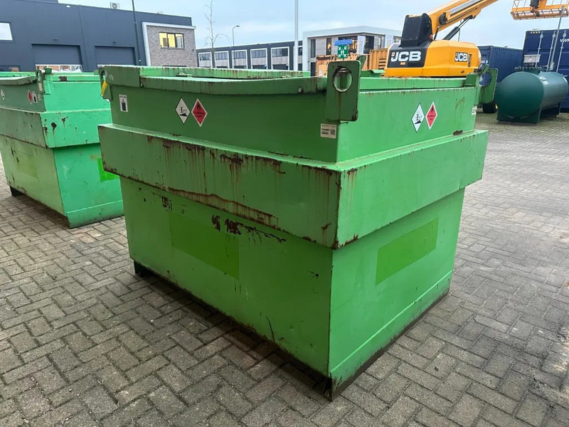 Opslagtank Kiwa IBC Steenbergen 2000 liter Dieseltank met handpomp Milieutank: afbeelding 11