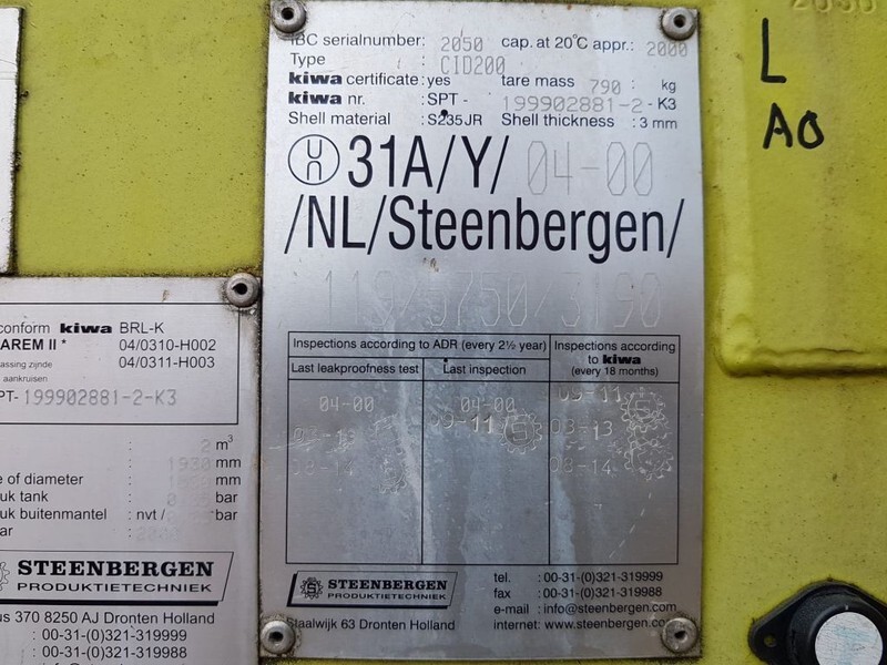 Kiwa IBC Steenbergen 2000 liter Kiwa IBC Dieseltank met handpomp - Opslagtank: afbeelding 4 Kiwa IBC Steenbergen 2000 liter Kiwa IBC Dieseltank met handpomp - Opslagtank: afbeelding 4