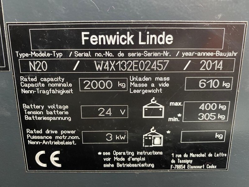 Linde N20 2 ton Elektrische Orderpicker Meerijder Palletwagen - Palletwagen: afbeelding 3 Linde N20 2 ton Elektrische Orderpicker Meerijder Palletwagen - Palletwagen: afbeelding 3