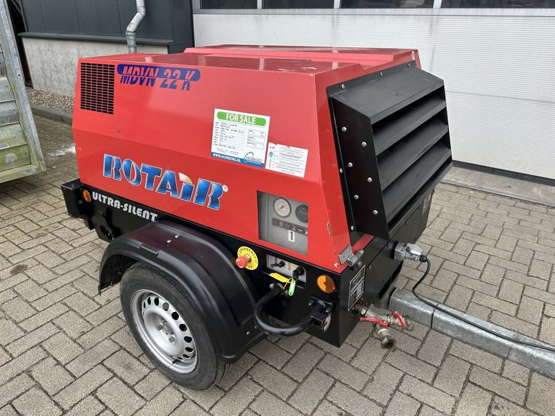 Rotair MDVN 22 K Kubota 2000 L / min 6.5 Bar Mobiele Diesel Compressor as New ! - Luchtcompressor: afbeelding 5 Rotair MDVN 22 K Kubota 2000 L / min 6.5 Bar Mobiele Diesel Compressor as New ! - Luchtcompressor: afbeelding 5