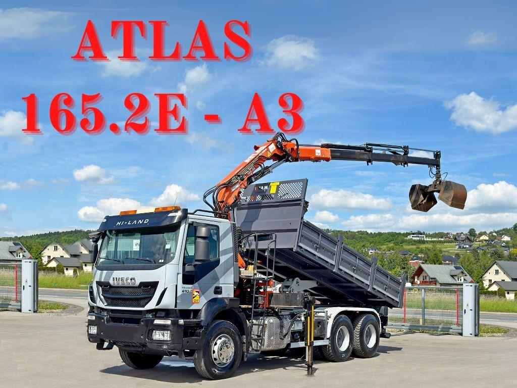 Iveco TRAKKER 410*Kipper 5,20m*ATLAS 165.2E * FUNK/6x4 Iveco TRAKKER 410*Kipper 5,20m*ATLAS 165.2E * FUNK/6x4 - Kraanwagen, Kipper vrachtwagen: afbeelding 1 Iveco TRAKKER 410*Kipper 5,20m*ATLAS 165.2E * FUNK/6x4 Iveco TRAKKER 410*Kipper 5,20m*ATLAS 165.2E * FUNK/6x4 - Kraanwagen, Kipper vrachtwagen: afbeelding 1
